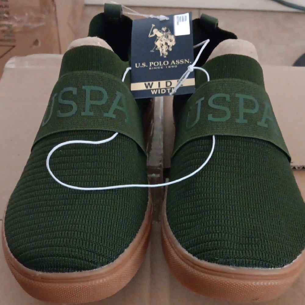 U.S. Polo Assn. Men's Green Slip-On Shoes
